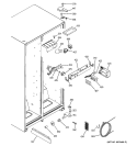 FRESH FOOD SECTION Diagram and Parts List for GSA20IEPDFBB  General Electric Refrigerator