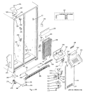 FREEZER SECTION Diagram and Parts List for GSG20IBPDFBB  General Electric Refrigerator