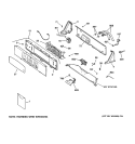 CONTROLS & BACKSPLASH Diagram and Parts List for WNCD2050A1WC  General Electric Washer