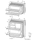 DOORS Diagram and Parts List for A3315ABRFRWW  General Electric Refrigerator
