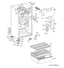 CABINET Diagram and Parts List for A3315ABRFRWW  General Electric Refrigerator