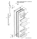 FRESH FOOD DOOR Diagram and Parts List for GST20DBMBWW  General Electric Refrigerator