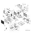 ROOM AIR CONDITIONER Diagram and Parts List for ASM10ABS1  General Electric Air Conditioner