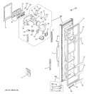 FREEZER DOOR Diagram and Parts List for RSG25KEPDFWW  General Electric Refrigerator