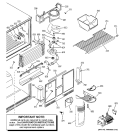 FREEZER SECTION Diagram and Parts List for HTS22GCMBRWW  Hotpoint Refrigerator