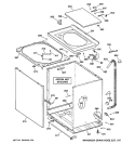 CABINET, COVER & FRONT PANEL Diagram and Parts List for VBXR1090D2CC  Hotpoint Washer