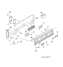 CONTROL PANEL Diagram and Parts List for RB757GV1WH  Hotpoint Range