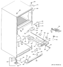 FRESH FOOD SECTION Diagram and Parts List for GTH18KBRCRBB  General Electric Refrigerator