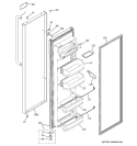 FRESH FOOD DOOR Diagram and Parts List for PSA22SIPAFSS  General Electric Refrigerator