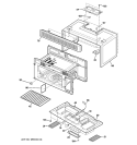 OVEN CAVITY PARTS Diagram and Parts List for JVM1640AH01  General Electric Microwave