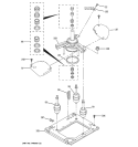MACHINE BASE PARTS Diagram and Parts List for WSM2420D0WW  General Electric Washer Dryer Combo