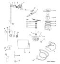 MOTOR - PUMP MECHANISM Diagram and Parts List for ZBD1800GSS  General Electric Dishwasher