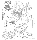 BODY PARTS Diagram and Parts List for J2S968TH2WW  General Electric Range