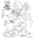 BODY PARTS Diagram and Parts List for J2S968SH2SS  General Electric Range