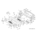 CONTROL PANEL Diagram and Parts List for JB968BH1BB  General Electric Range