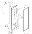 FRESH FOOD DOOR Diagram and Parts List for GSH22SGPDSS  General Electric Refrigerator