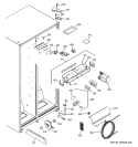 FRESH FOOD SECTION Diagram and Parts List for PSA22SIPDFBS  General Electric Refrigerator