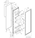 FRESH FOOD DOOR Diagram and Parts List for PSA22SIPDFSS  General Electric Refrigerator