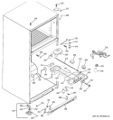 Part Location Diagram of WR13X10318 GE HINGE CENTER 18 BQ