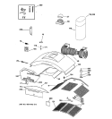 Part Location Diagram of WB38X10046 GE UPPER DUCT R