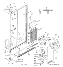 FREEZER SECTION Diagram and Parts List for ESL22XGPDBS  General Electric Refrigerator