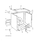 UPPER CABINET Diagram and Parts List for DDC4400SJM  General Electric Dryer