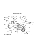 BLOWER & DRIVE ASSEMBLY Diagram and Parts List for DDC4400SJM  General Electric Dryer