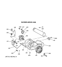BLOWER & DRIVE ASSEMBLY Diagram and Parts List for DDC4500SKM  General Electric Dryer