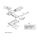 GAS VALVE & BURNER ASSEMBLY Diagram and Parts List for DDC4500SKM  General Electric Dryer