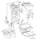 Part Location Diagram of WR38X10321 GE TRIM FRONT SHELF GLASS