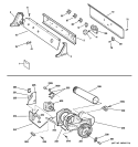 BACKSPLASH, BLOWER & MOTOR ASSEMBLY Diagram and Parts List for DHDRR48EE0WW  General Electric Dryer