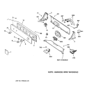 CONTROLS & BACKSPLASH Diagram and Parts List for VBXR1090D4WW  Hotpoint Washer