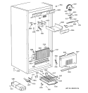 CABINET PARTS 1 Diagram and Parts List for ZIF36NMARH  General Electric Freezer