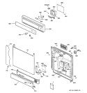 Part Location Diagram of WD27X10225 GE Finished Access Panel
