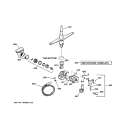 Part Location Diagram of WD26X10013 GE Motor and Pump Kit