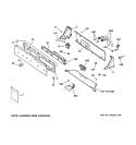 CONTROLS & BACKSPLASH Diagram and Parts List for WHRE5260E0CC  General Electric Washer