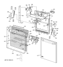 DOOR ASSEMBLY Diagram and Parts List for ZPRO7000SK00  General Electric Dishwasher