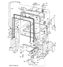 LINER ASSEMBLY Diagram and Parts List for ZPRO7000SK00  General Electric Dishwasher