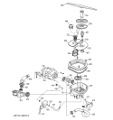 SUMP ASSEMBLY Diagram and Parts List for ZPRO7000SK00  General Electric Dishwasher