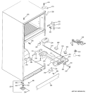 FRESH FOOD SECTION Diagram and Parts List for GTH18DBRCLBB  General Electric Refrigerator