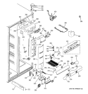 FRESH FOOD SECTION Diagram and Parts List for PIT23SCPABS  General Electric Refrigerator