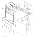 Part Location Diagram of WD21X10260 GE MODULE 3 DIGIT DISPLAY