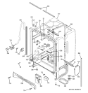 BODY PARTS Diagram and Parts List for GSD6900J01BB  General Electric Dishwasher