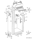 CABINET PARTS 2 Diagram and Parts List for ZIF36NDARH  General Electric Freezer
