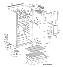 CABINET Diagram and Parts List for TBZ14SACKRWW  General Electric Refrigerator