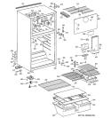CABINET Diagram and Parts List for TBZ14DACJRWW  General Electric Refrigerator