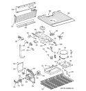 UNIT PARTS Diagram and Parts List for TBZ14SACJRWW  General Electric Refrigerator