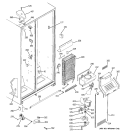 FREEZER SECTION Diagram and Parts List for RSG20IBPHFWW  General Electric Refrigerator