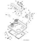 Part Location Diagram of WB36K10443 GE BACKSPLASH Assembly WM