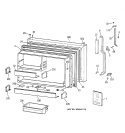FREEZER DOOR Diagram and Parts List for TBX25PAYARWW  General Electric Refrigerator